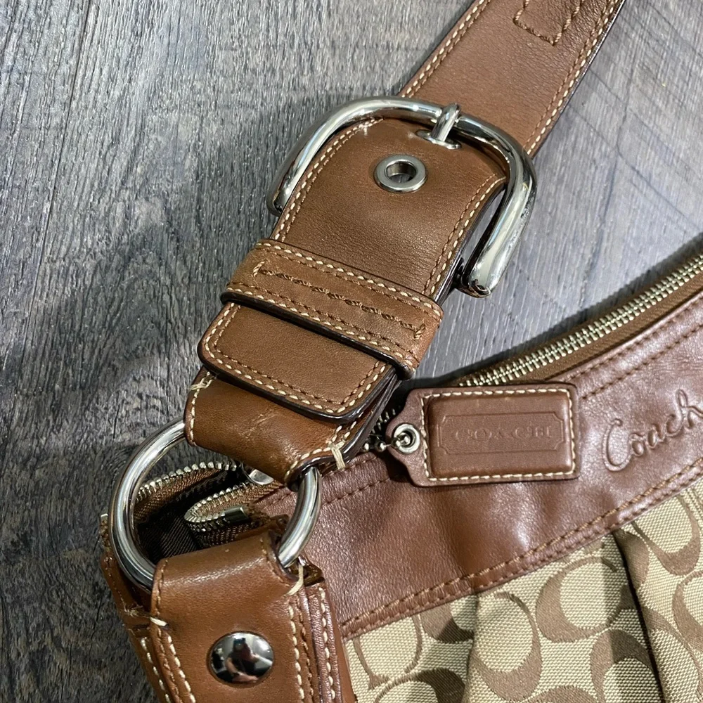 COACH Monogram Hobo Satchel Bag